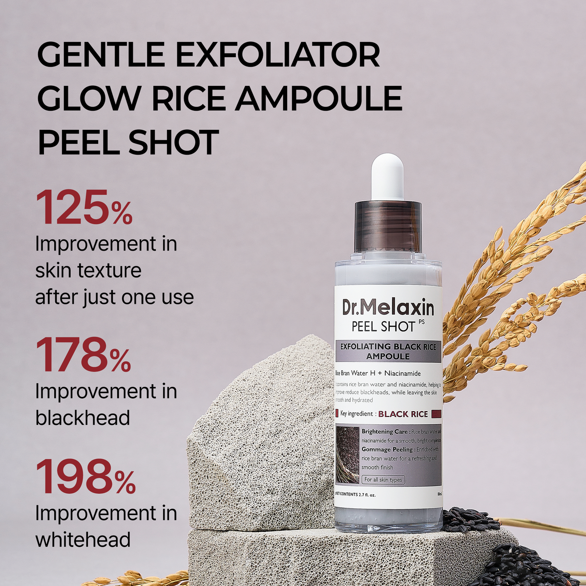 Peel Shot Glow Black Rice Ampoule detail 3