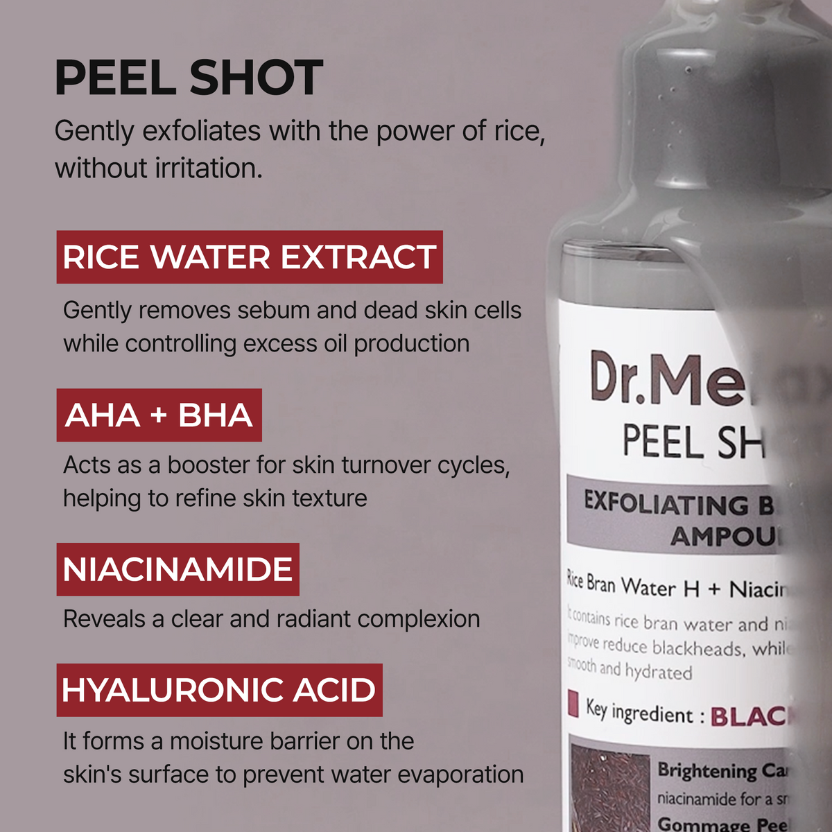 Peel Shot Glow Black Rice Ampoule detail 8