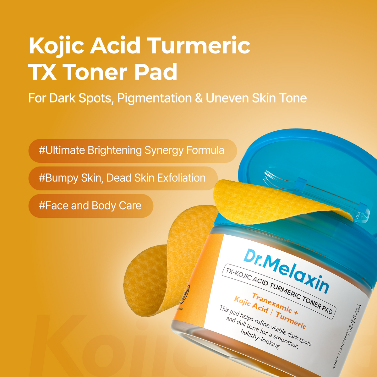 Kojic Acid Turmeric TX Toner Pad 70pads detail 2