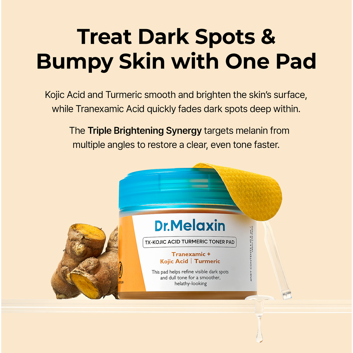 Kojic Acid Turmeric TX Toner Pad 70pads detail 5